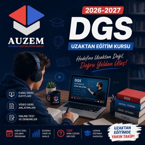 2026-2027 Uzaktan Eğitim DGS Kursu